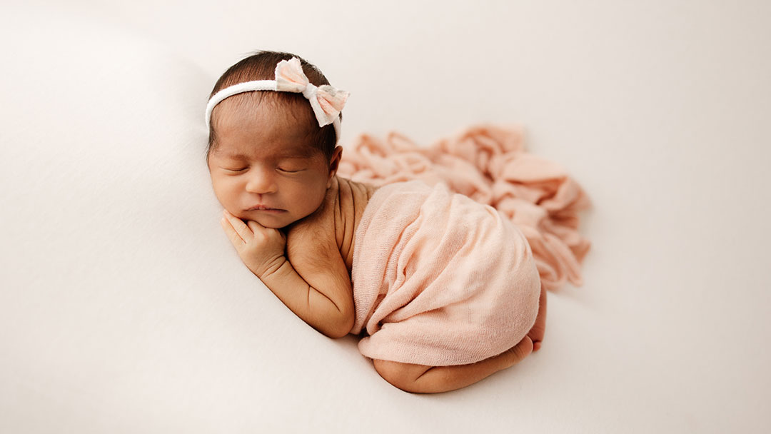 Newborn Baby Curled Up Photograph by Yure J Photography