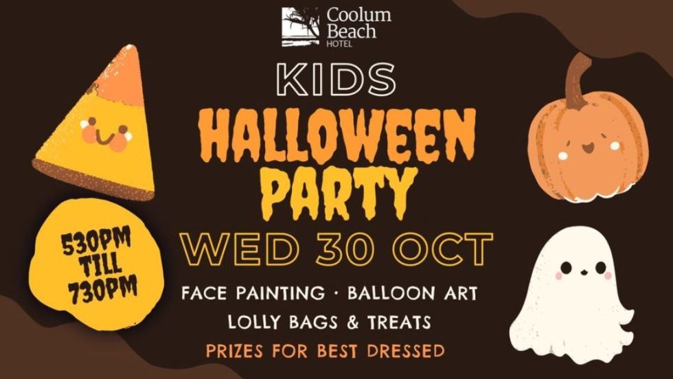 Kids Halloween Party Coolum Beach Hotel Kids in Brisbane, Gold Coast, Sunshine Coast KOTC