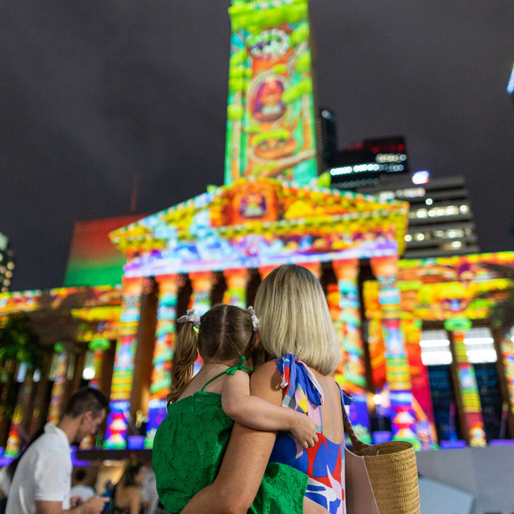 Christmas in Brisbane City Hall Lights