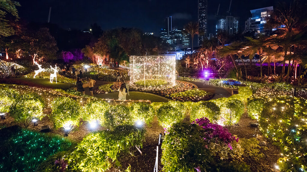 the Enchanted Garden Returns to Roma St Parklands for Christmas in Brisbane 2025