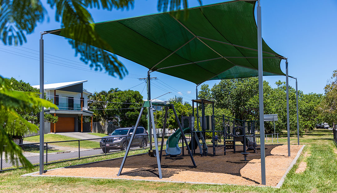 Shade sail rollout across Brisbane playgrounds ensures cool play for kids