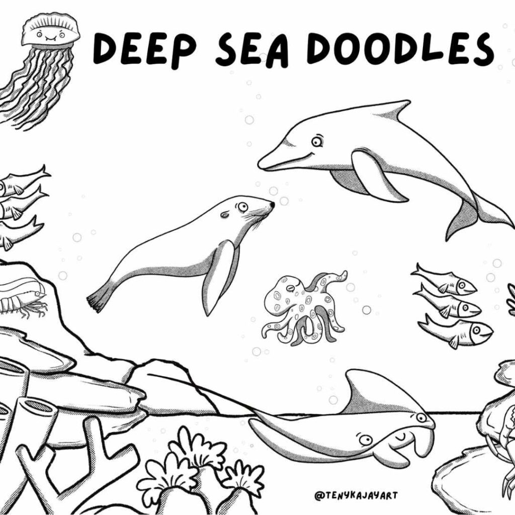 Affordable Art Show   Colouring in Sheets   Landscape 2