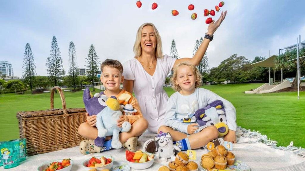 the Curated Plate Picnic on Kings Featuring Bluey