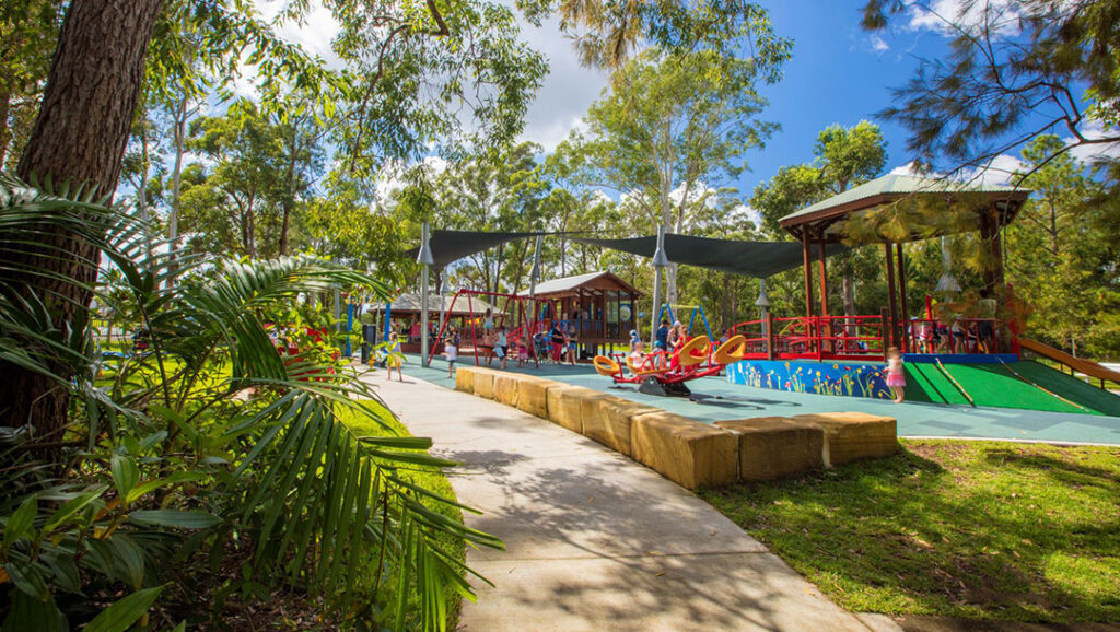 Sunshinecoastfencedplaygroundspioneerpark1080x | Kids in Brisbane Gold Coast Sunshine Coast | Kotc Pioneer Park Landsborough Fenced Playground on the Sunshine Coast