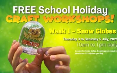Free School Holiday Craft Workshops