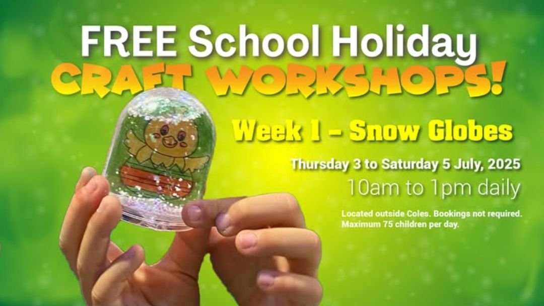 Free School Holiday Craft Workshops