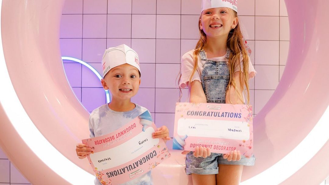 Doughnut Decorating at Krispy Kreme