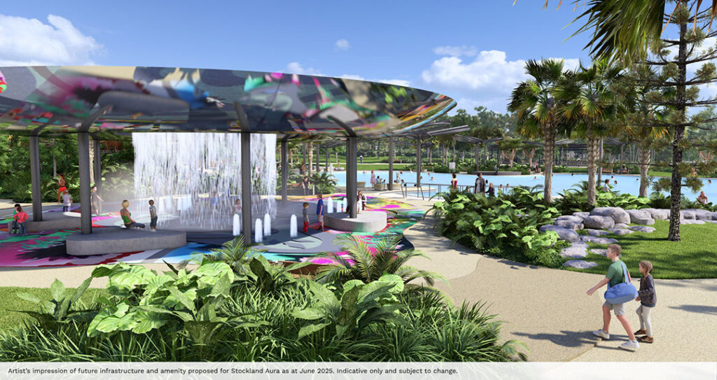Auraparklandslagoonoculus | Kids in Brisbane Gold Coast Sunshine Coast | Kotc Artist Impression of the New Lagoon at Aura Parklands Sunshine Coast