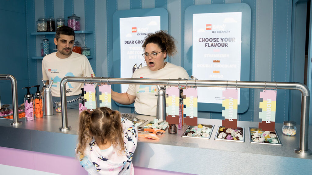 Choose Your Flavour at the Lego Bluey Ice cream Pop up South Bank Brisbane