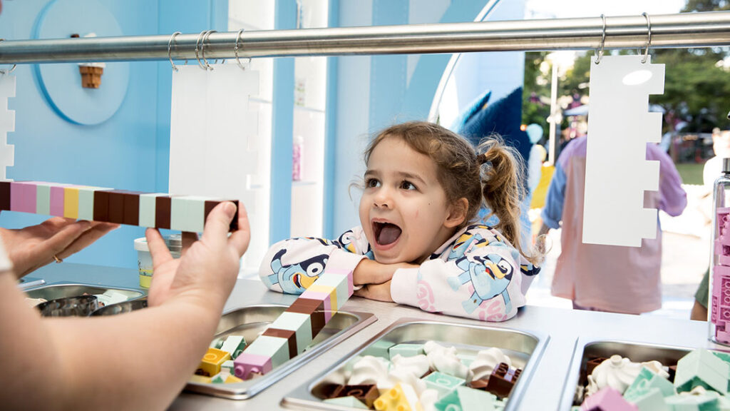 Build Your Dream Ice Cream at the Lego Bluey Ice Cream Pop Up Brisbane South Bank