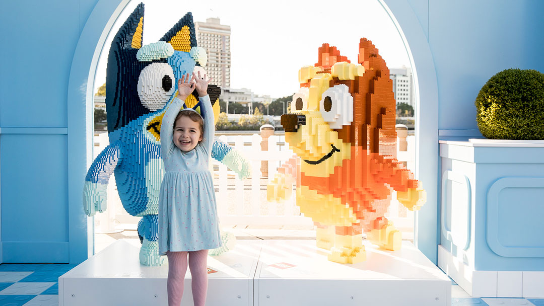 The LEGO Group and Bluey serve family fun at brick ice-cream pop up – for real life!