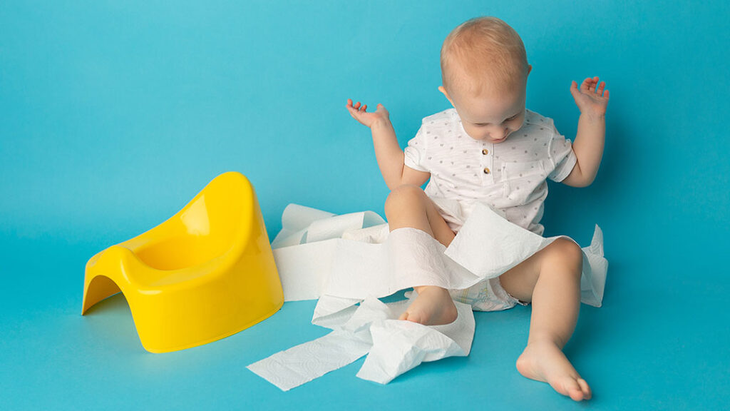 Toilettrainingtoddler | Kids in Brisbane Gold Coast Sunshine Coast | Kotc Toddler Playing with Toilet Roll