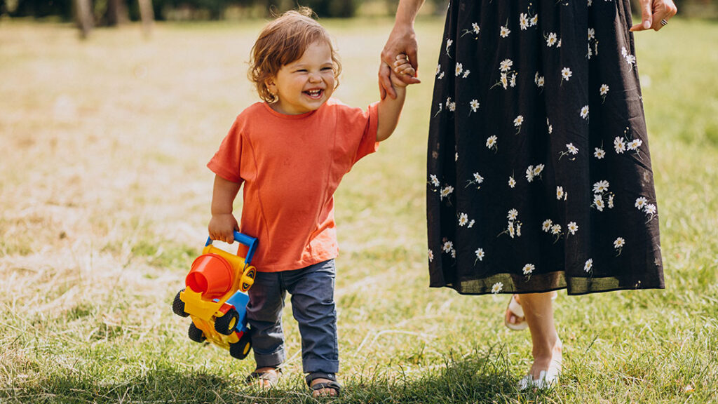 Little Boy Excited to Start Childcare