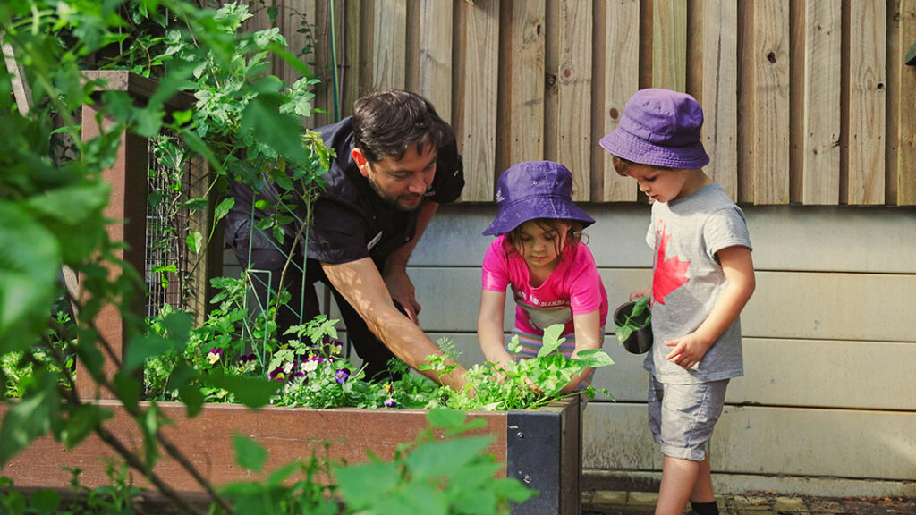 Exploring the Veggie Garden at Sanctuary Early Learning Ashmore