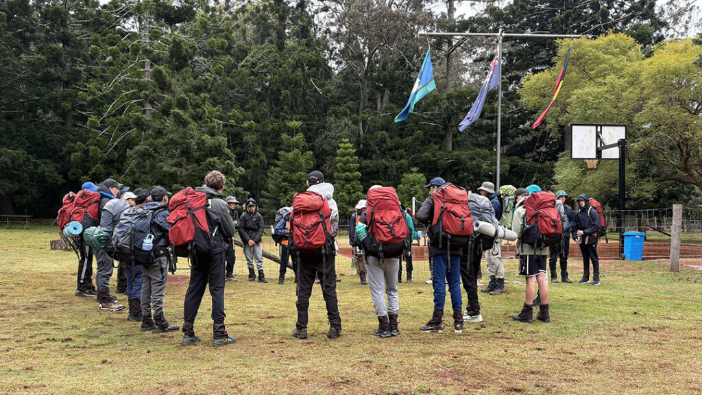 Student at the Lakes College Year 10 Camp