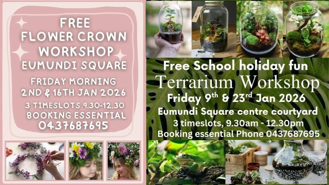 Free Workshops at Eumundi Square