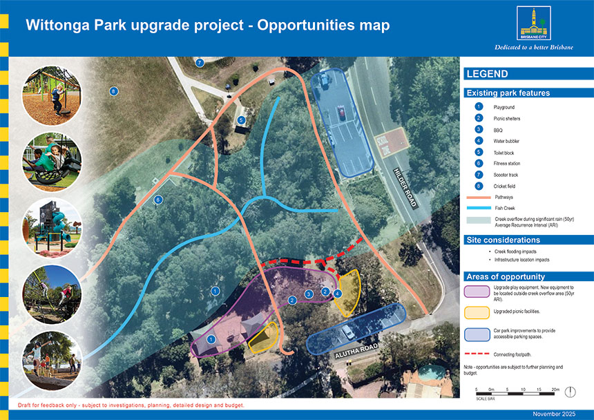 Brisbane-park-wittonga-park-upgrade---opportunities-plan | Kids in Brisbane, Gold Coast, Sunshine Coast | Kotc Development Plans for Brisbane Park Wittonga Park