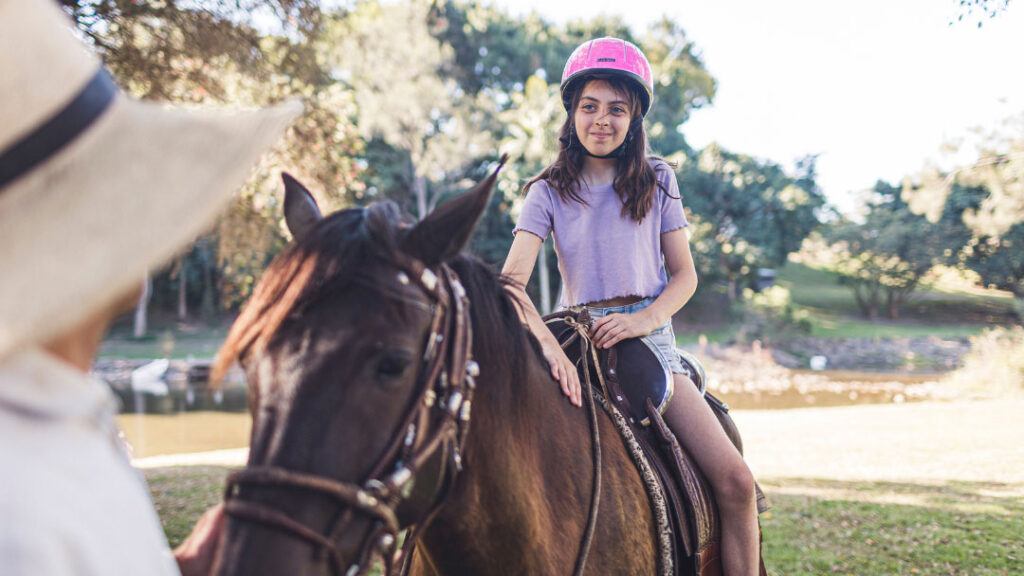 Pony Rides at Historic Rivermill Make a Great Christmas Gift for Kids