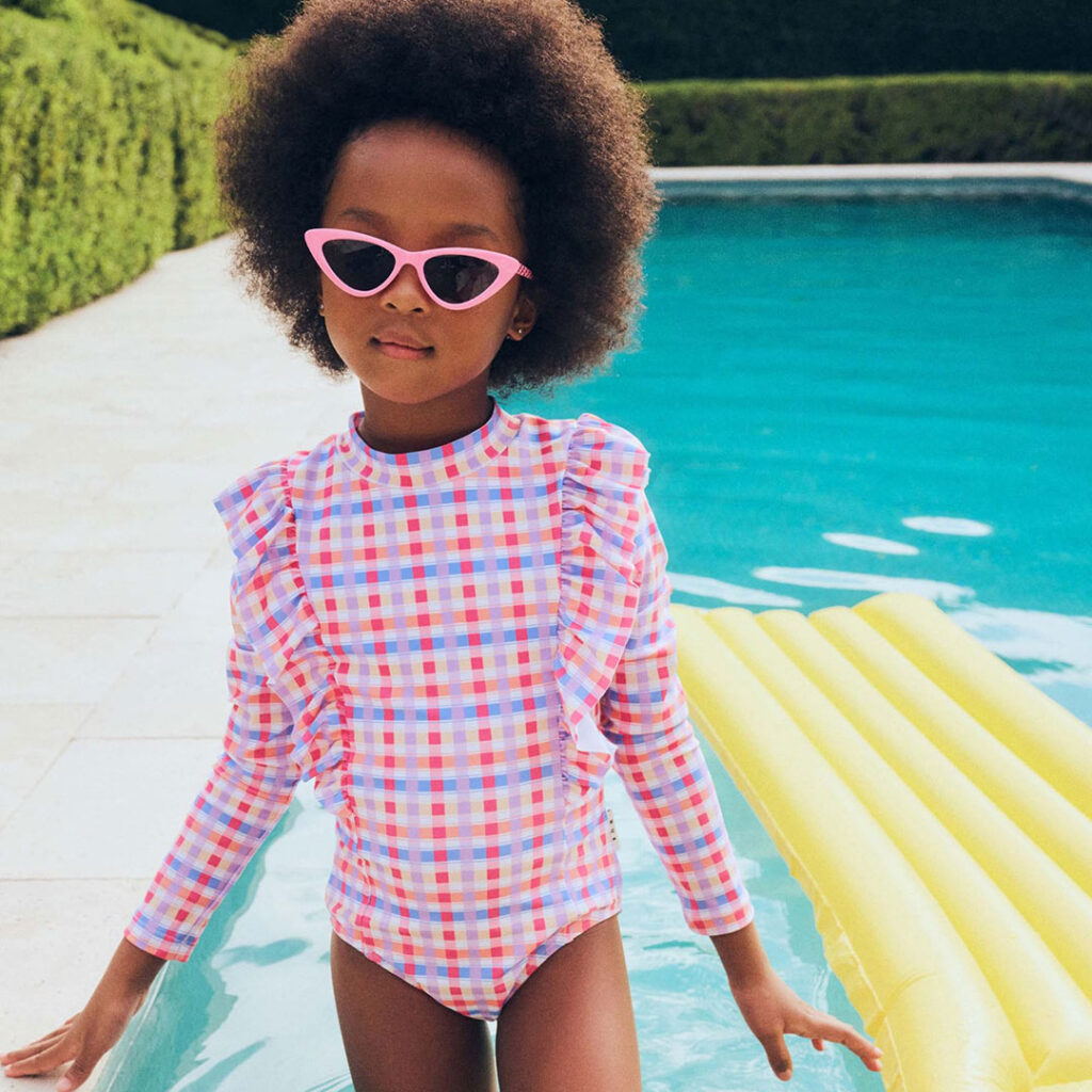 Huxbaby Check Swimmers, at Moo Baba