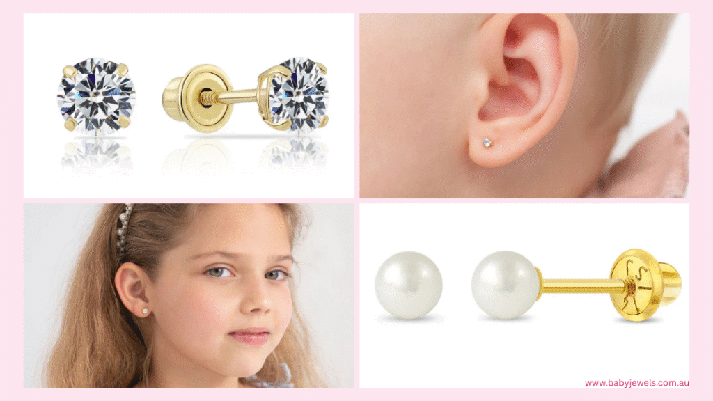 Baby Jewels Screwback Earrings for Kids Make the Perfect Christmas Gift for Kids