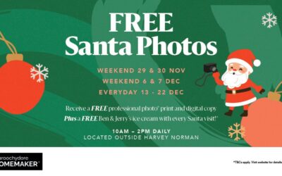 Photos with Santa at Maroochydore Homemaker!