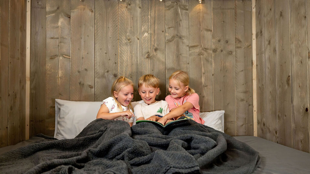 Glamping-gold-coast_kids-bed | Kids in Brisbane, Gold Coast, Sunshine Coast | Kotc Kids in Bed in the Family Glamping Tents at Big4 Gold Coast