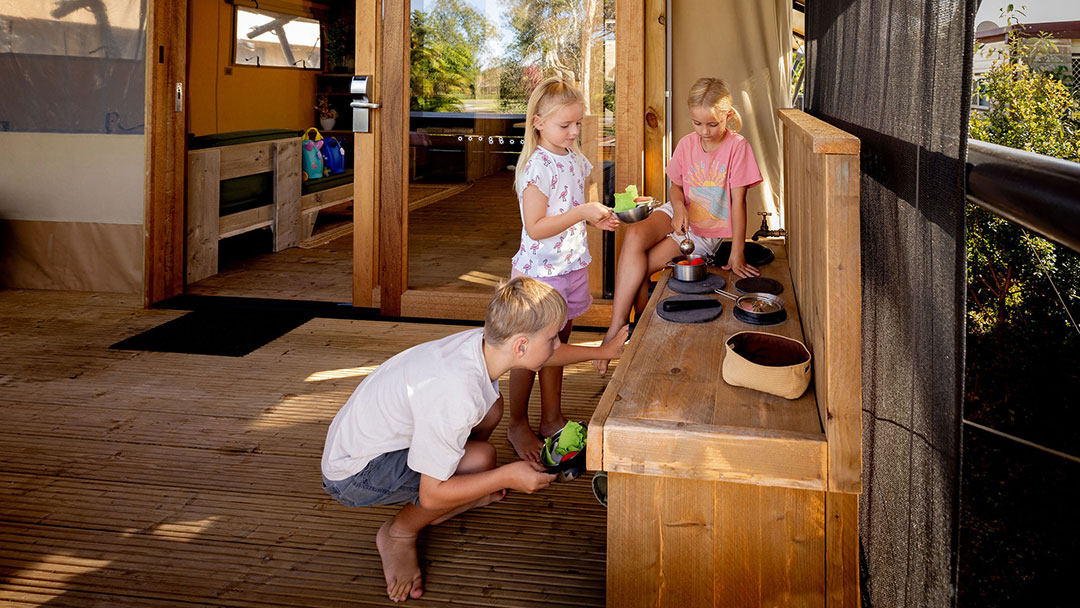 The ultimate in glamping on the Gold Coast, family style