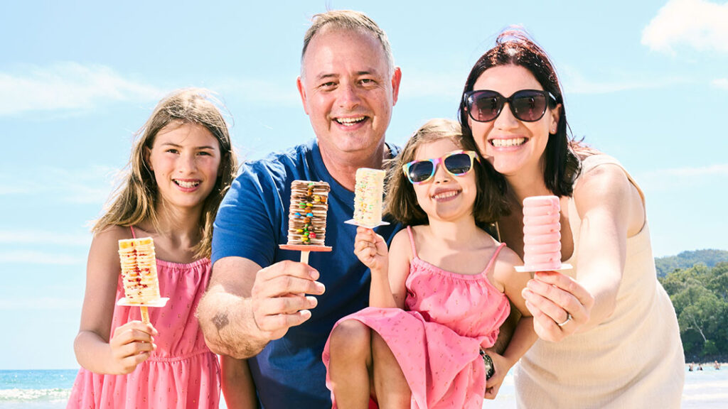 the Whole Family at Happy Pops Noosa