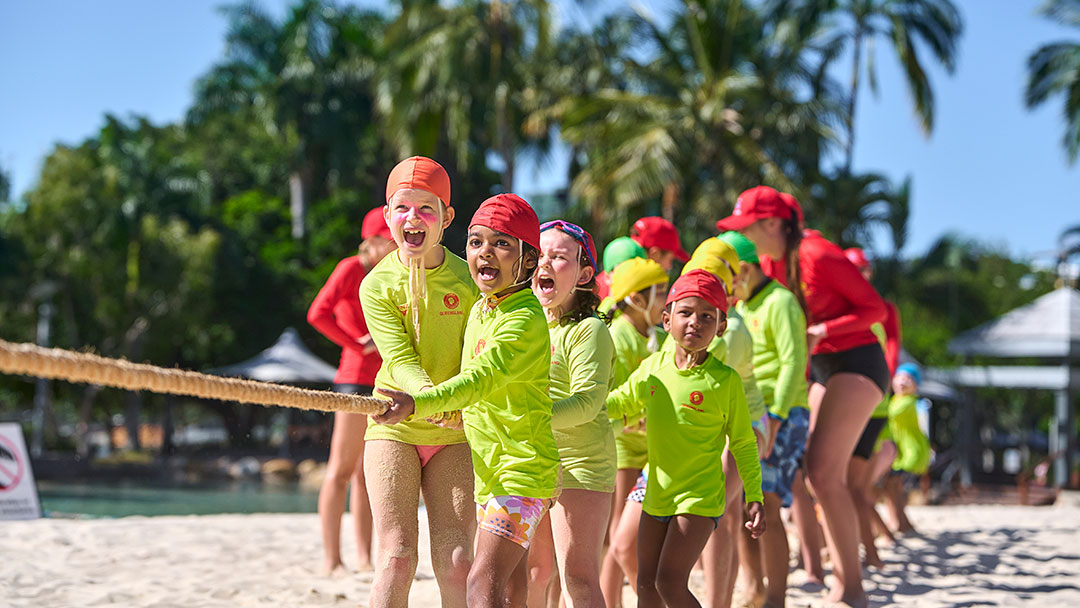 Kids Playing Tug-of-war at Little Lifesavers