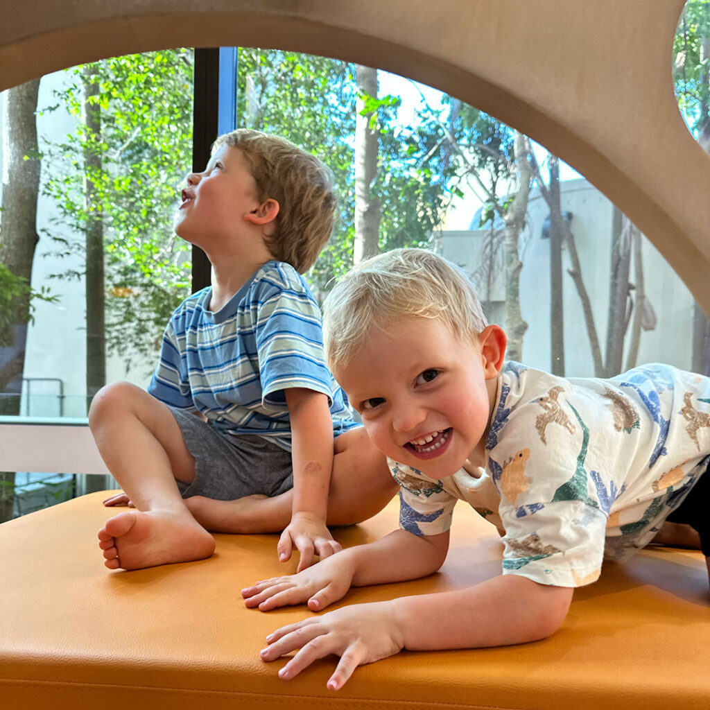 Kids Playing in the New Children's library