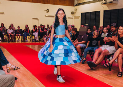 Student at Mountain Creek State School at the Wearable Art Festival 2025