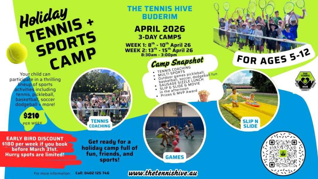 0226_thetennishive_schoolholidays4 | Kids in Brisbane, Gold Coast, Sunshine Coast | Kotc Tennis and Sports Camp