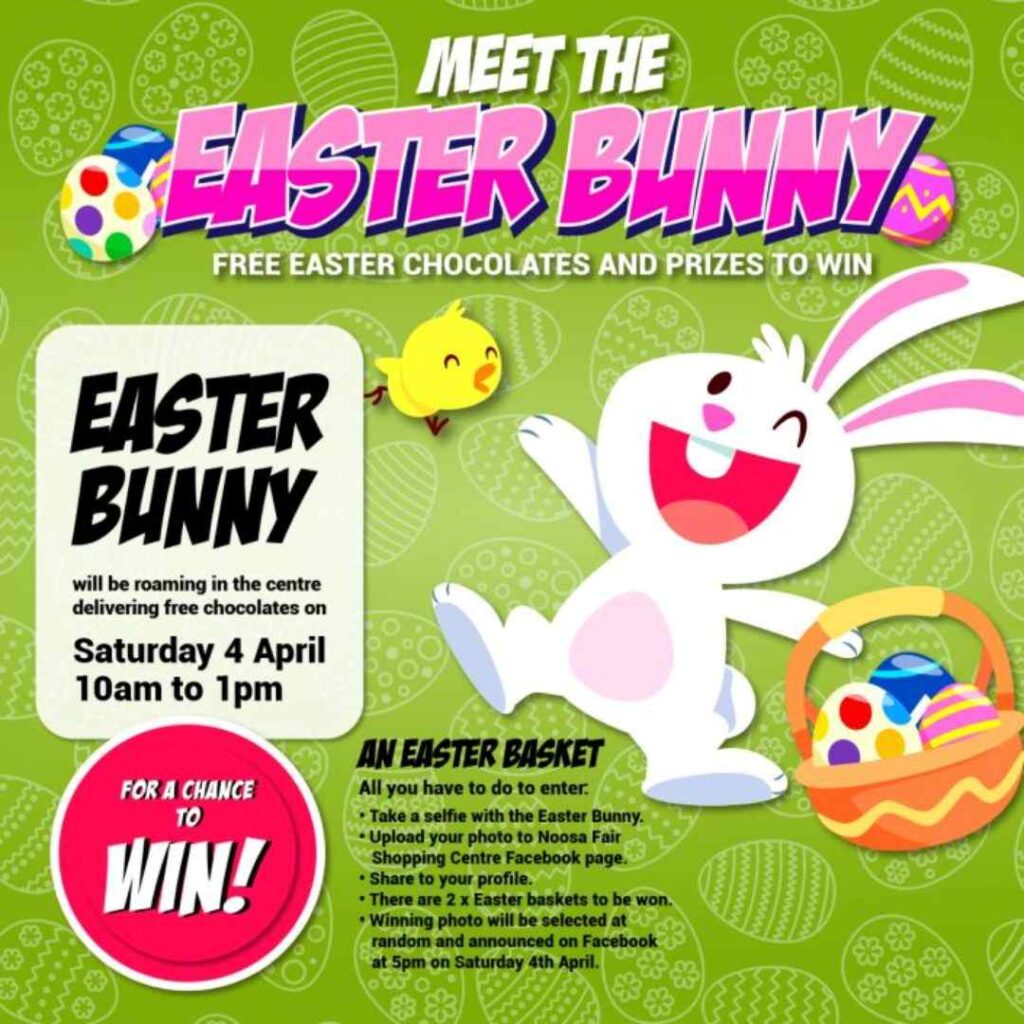 Free Easter School Holiday Fun at Pelican Waters Shopping Village