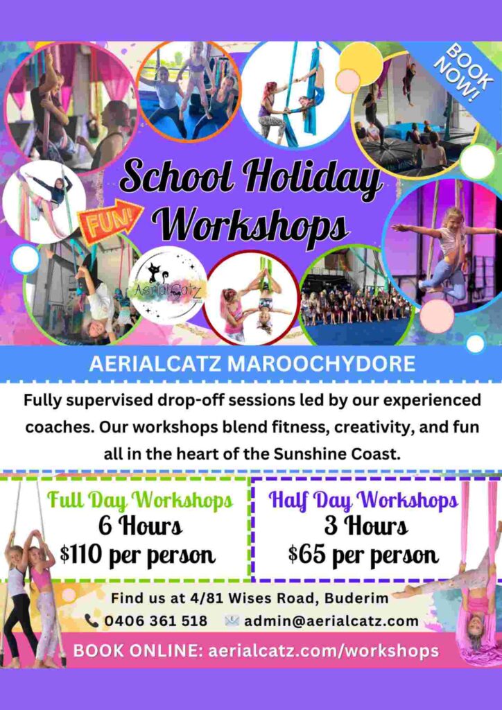 Aerialcatz Easter School Holiday Workshops