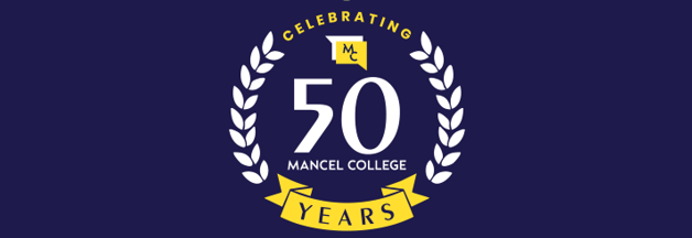 Mancel College 50 Years Banner