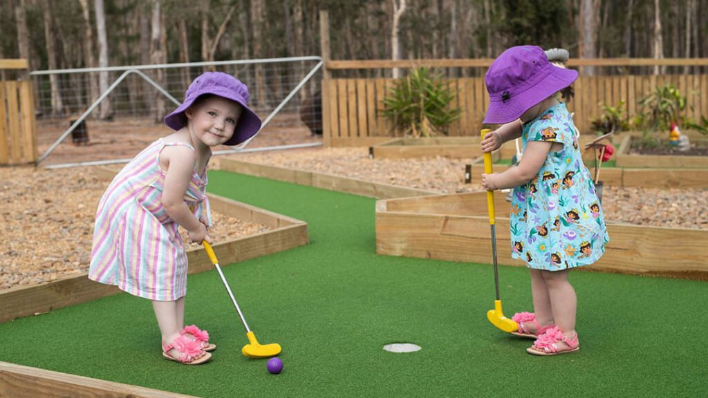White Ridge Farm Easter Holidays Moreton Bay | Kids in Brisbane, Gold Coast, Sunshine Coast | Kotc Kids Can Enjoy a Game of Putt-putt at White Ridge Farm, Moreton Bay