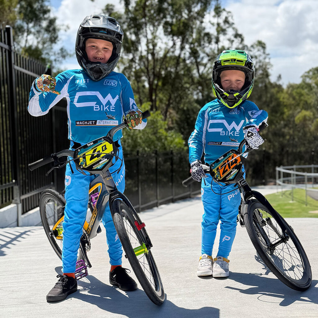 Spencer and Stoek from Cooloola Sunshine Coast Bmx Club