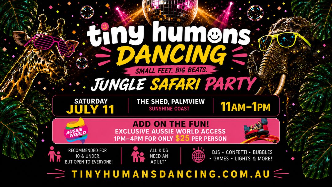 Tiny Humans Dancing: Jungle Safari Party