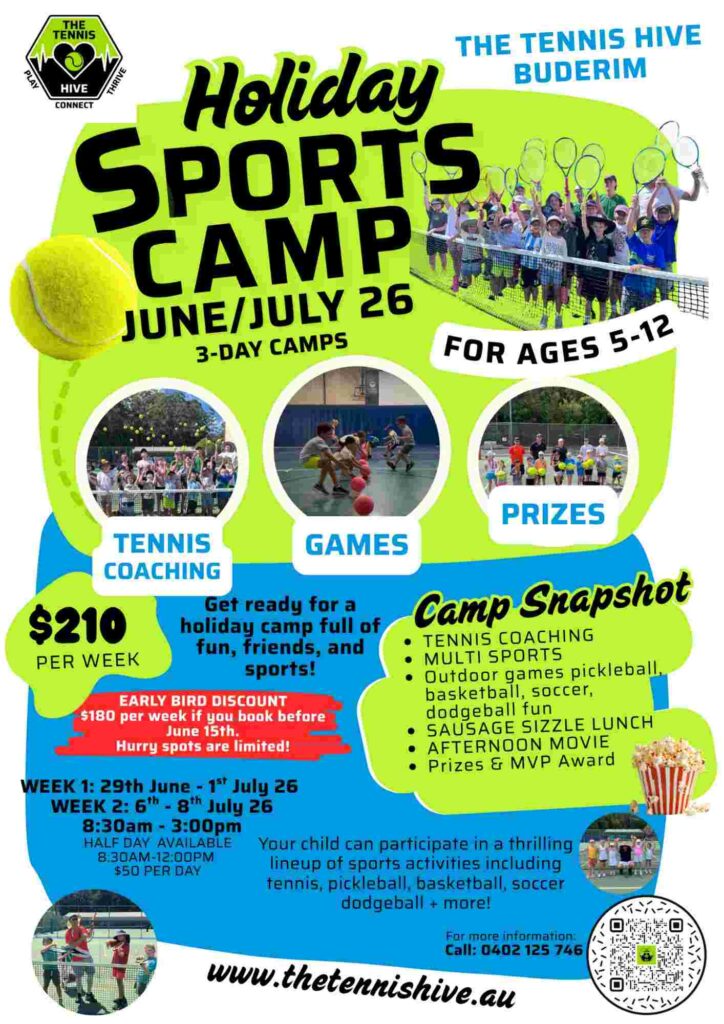 Tennis Holiday & Sports Camp June/july