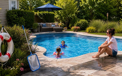 How to keep a backyard pool clean and safe for kids during swimming season