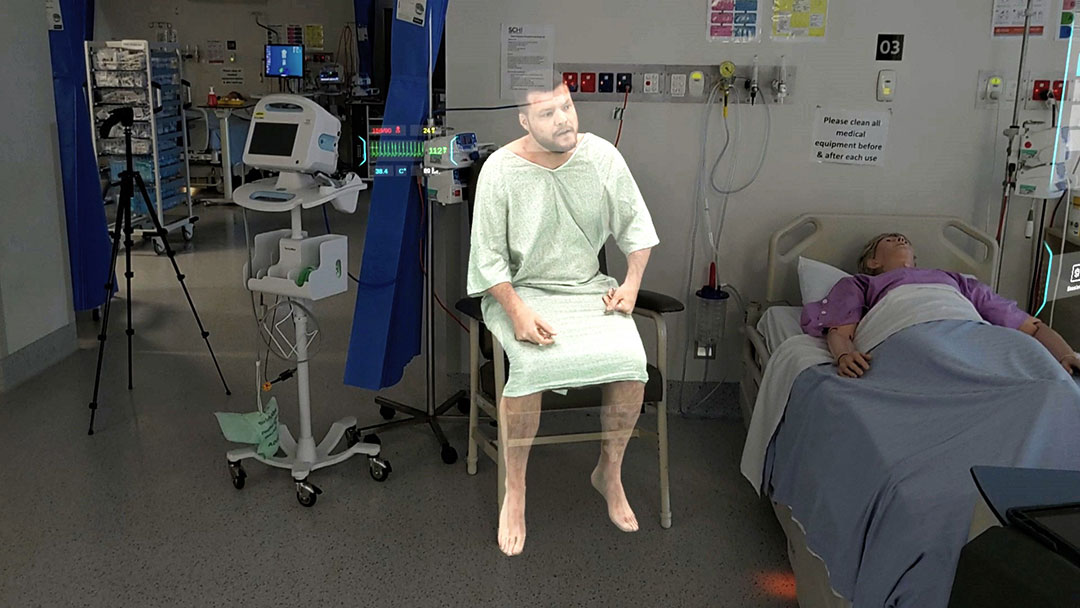 Students Learn to Diagnose and Care for Holographic Patients