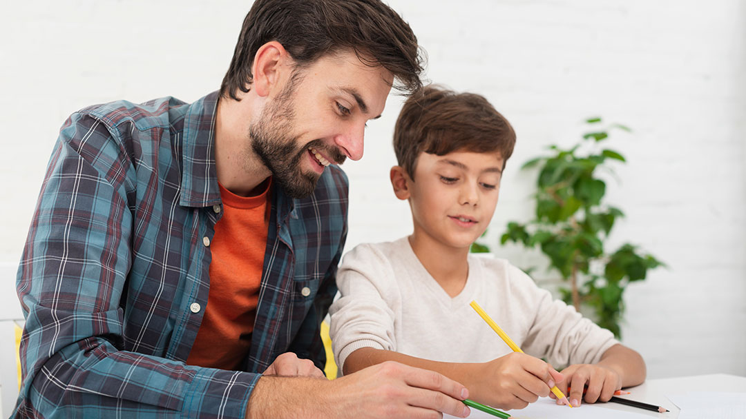 Tutor with Student Helping with Homework