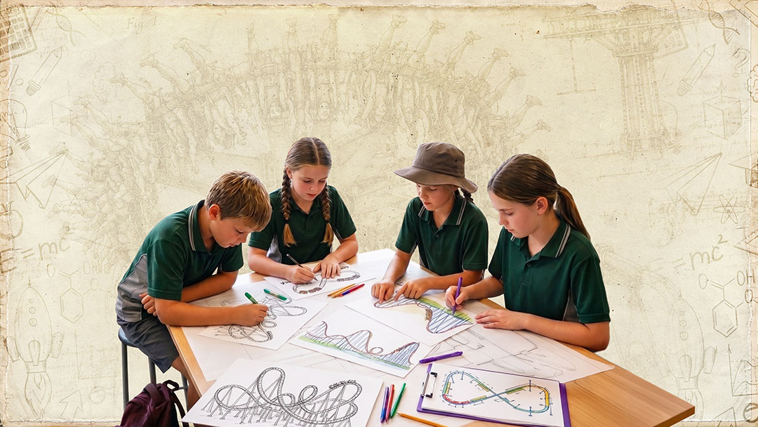 Students at the Aussie World Unreal Excursions Education Program