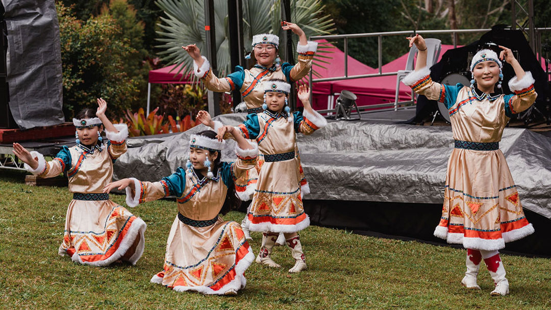 Biglovefestival2025_day2_byviviangasperotto-164 | Kids in Brisbane, Gold Coast, Sunshine Coast | Kotc Performers in Traditional Tibetan Dress at Big Love Festival Sunshine Coast