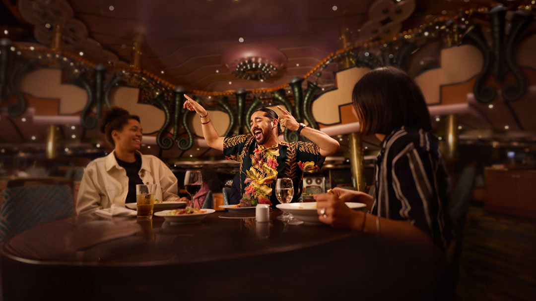 Friends Having Dinner on a Carnival Cruise