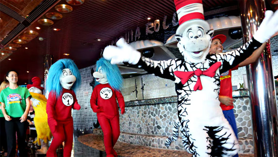 Dr Seuss Parade on a Carnival Cruise