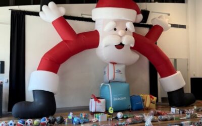 Longest Line of Christmas Presents for Kids in Care