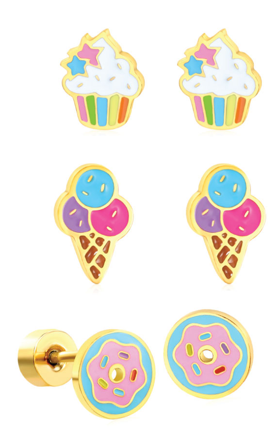 Baby-jewels-kids-screwback-earrings | Kids in Brisbane, Gold Coast, Sunshine Coast | Kotc Baby Jewels Screwback Kids Earrings.