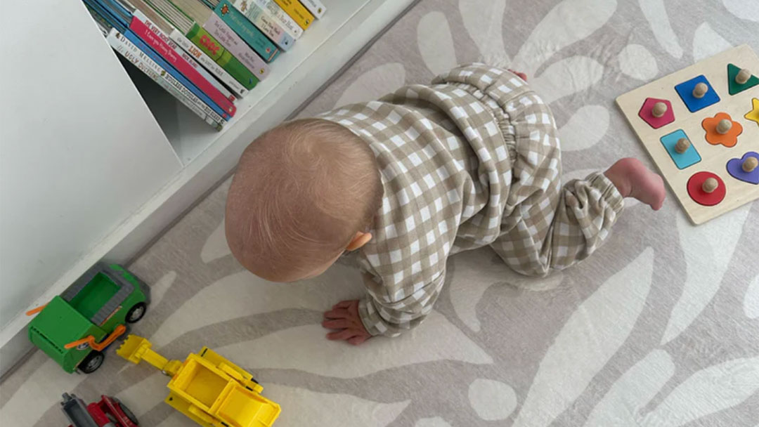 Miss-amara-baby-playmat | Kids in Brisbane, Gold Coast, Sunshine Coast | Kotc Baby Playing with Toys on a Playmat