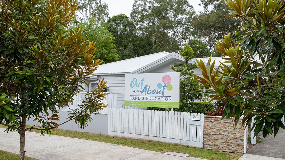 the Facade of out & About Early Learning Mooloolah Valley